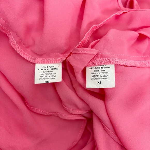 KRISA Drape Button Front Mini in Rosa Size XS - Picture 10 of 12